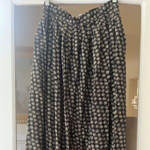 Vintage Christian Dior Separates Floral Midi Skirt